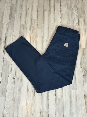 Carhartt Men's Relaxed Fit Utility Work Pants Navy Blue 36x34 Force Huron 107332
